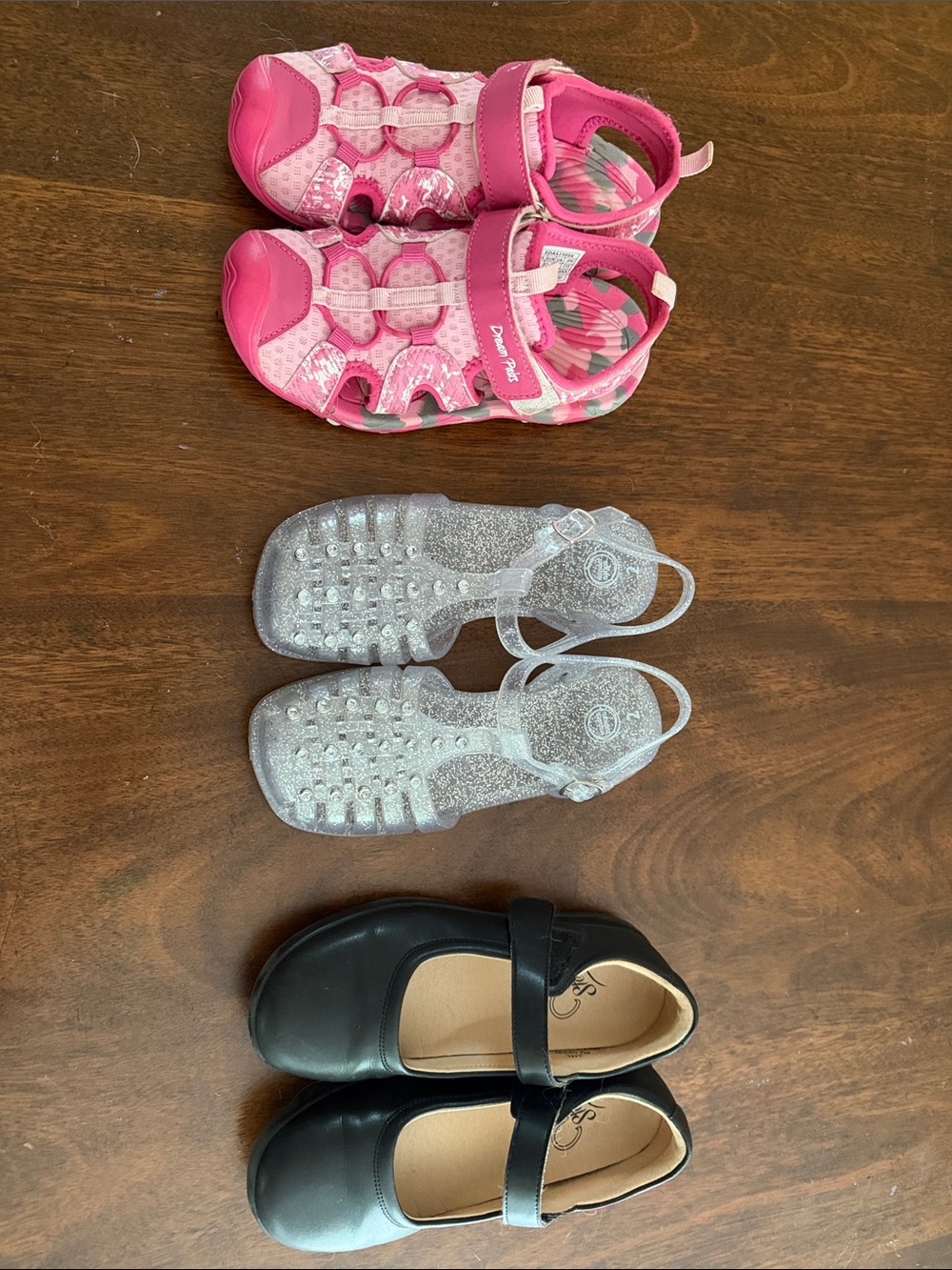 Little Kids size 2 Little Girls Shoe Bundle of 3 pairs